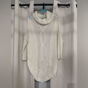 EXPRESS white knit sweater